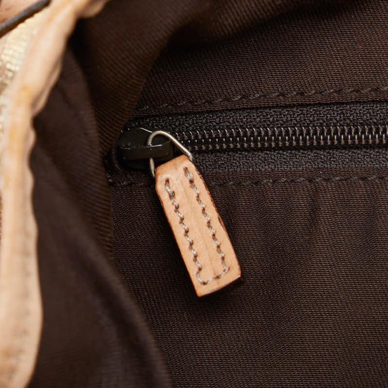 GUCCI グッチアビー トートバッグ GGキャンバス レザー ゴールド y2k ginzaparis2_1-0128661