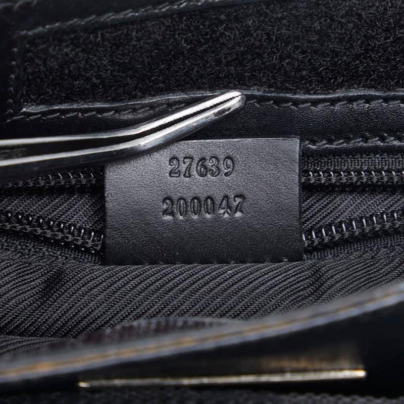グッチ GUCCI ショルダーバッグ バッグ キャンバス レザー レディース ブラック系 27639 【中古】 GUCCI（グッチ） 27639 ショルダーバッグ GGキャンバス 黒 ユニ