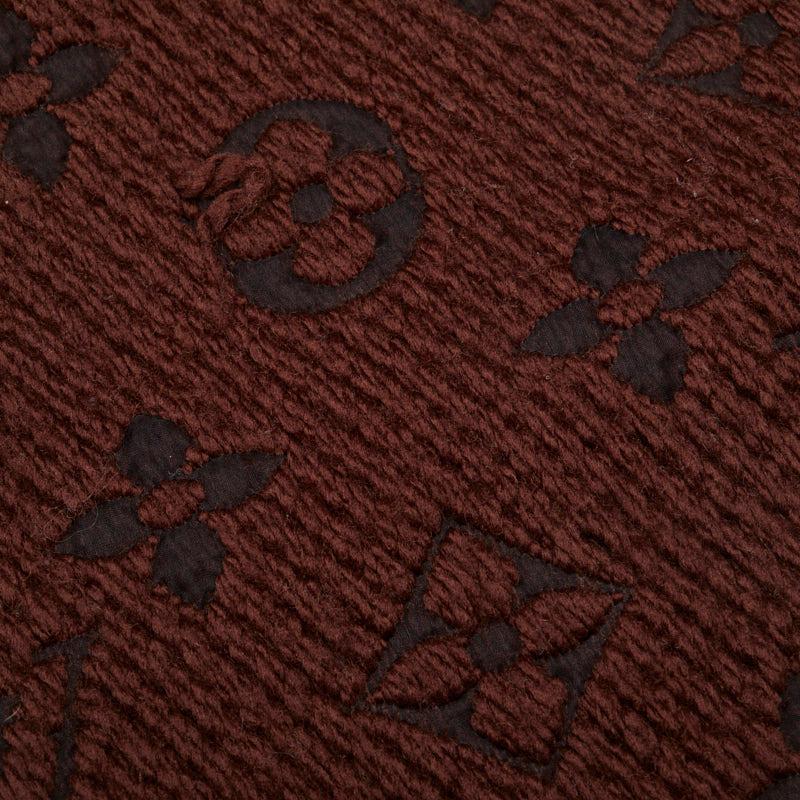 ルイヴィトン　モノグラムエシャルプロゴマニアマフラー ウールブラウンM72241 LOUIS VUITTON ルイ ヴィトン モノグラム エシャルプ ロゴマニア