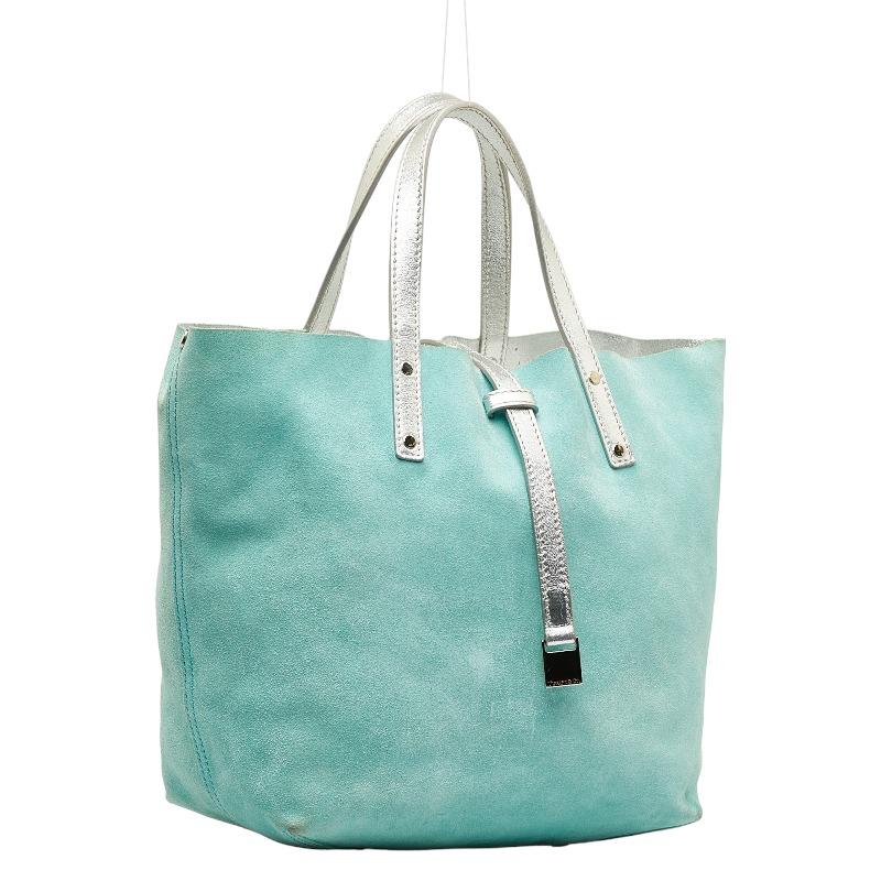 TIFFANY&Co. ティファニー リバーシブル ハンドバッグ シルバー 