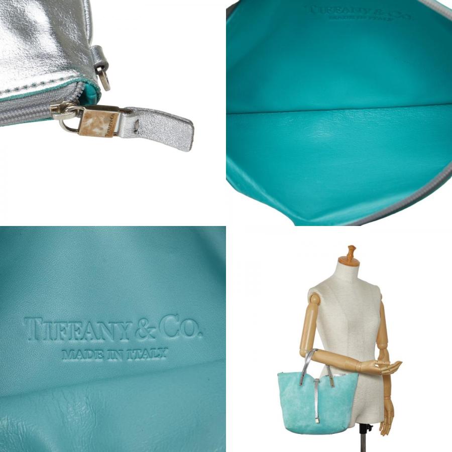 TIFFANY&Co.（ティファニー） リバーシブル ハンドバッグ シルバー