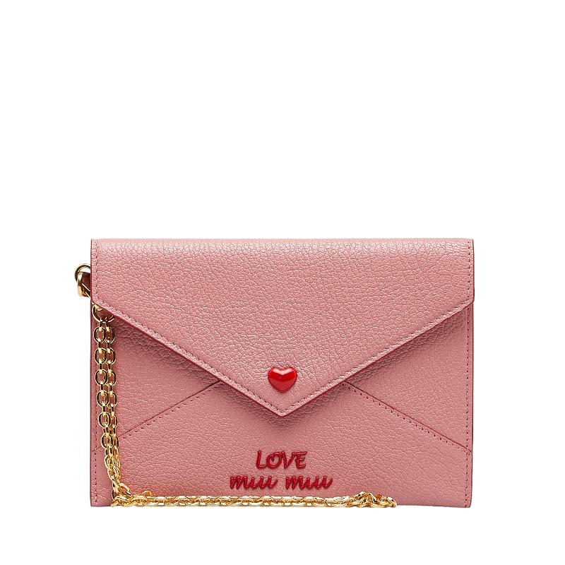 miu ミュウミュウ マドラス ラブ カードケース 5MF001 ピンク miu ミュウミュウ マドラス ラブ カードケース 5MF001 ピンク