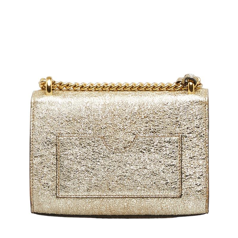 GUCCI（グッチ） チェーン ショルダーバッグ 409487 ゴールド レザー