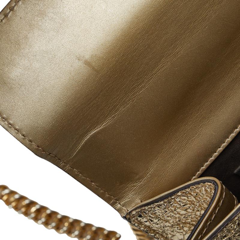 GUCCI（グッチ） チェーン ショルダーバッグ 409487 ゴールド レザー
