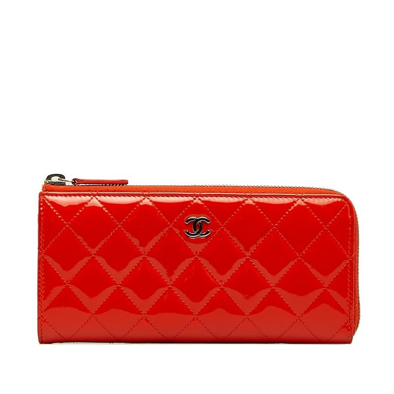 CHANEL シャネル マトラッセ ココマーク ブリリアント シルバー金具 L 