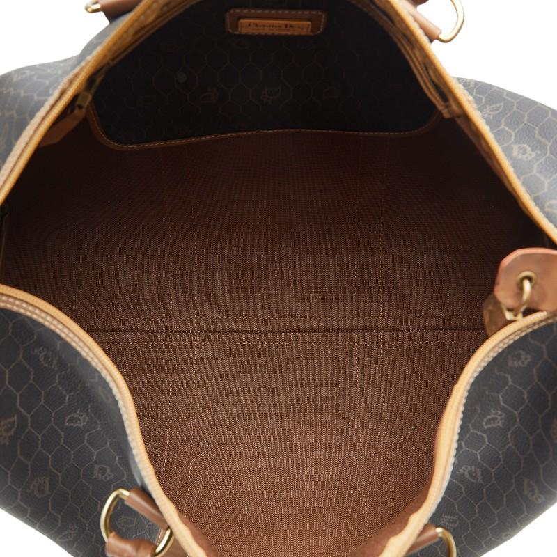 ディオール ハニカム柄 レザー ボストンバッグ ハンドバッグ 旅行かばん グレー 中古・古着通販】Christian Dior (クリスチャン ディオール) ハニカム