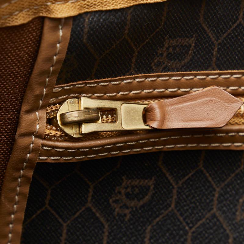ディオール ハニカム柄 レザー ボストンバッグ ハンドバッグ 旅行かばん グレー 中古・古着通販】Christian Dior (クリスチャン ディオール) ハニカム