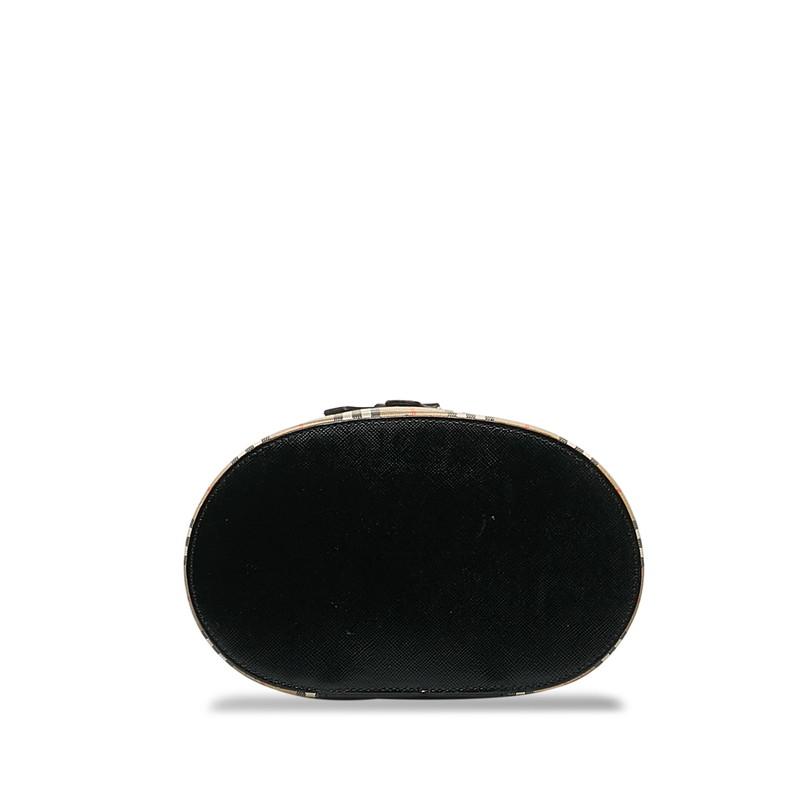 バーバリー ハンドバッグ バニティ ノバチェック シャドーホース レザー BURBERRY バーバリー ノバチェック シャドーホース ハンドバッグ