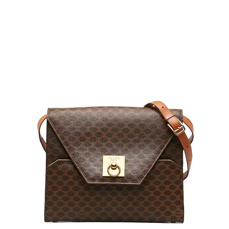 CELINE セリーヌ マカダム 斜め掛け ショルダーバッグ F09