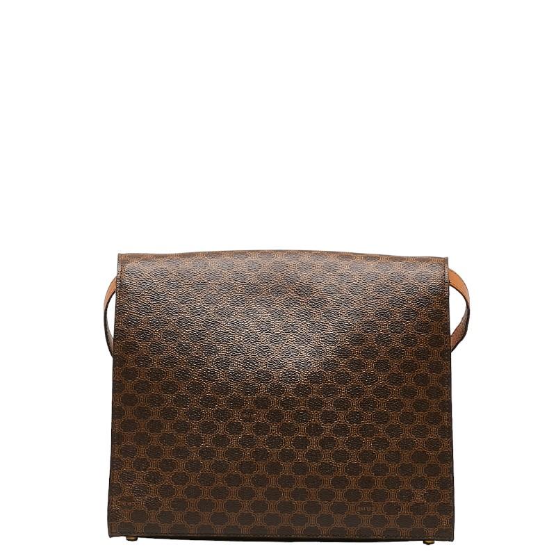 CELINE（セリーヌ） マカダム 斜め掛け ショルダーバッグ F09 ブラウン