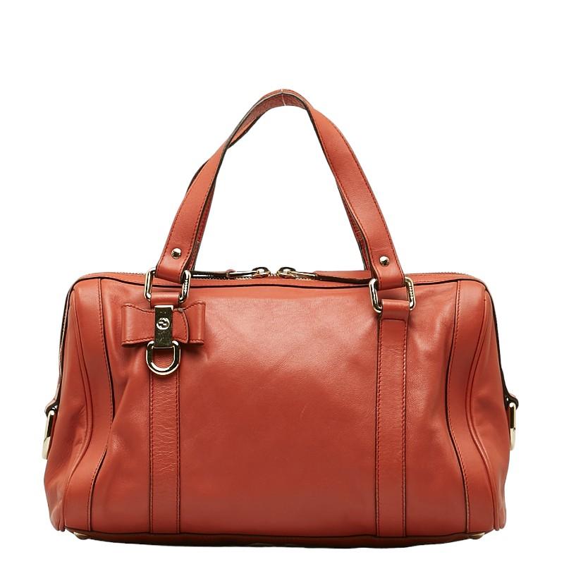 GUCCI（グッチ） リボンモチーフ ミニボストンバッグ ハンドバッグ 