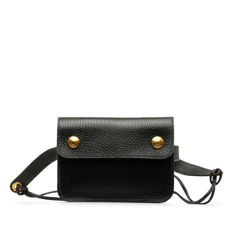 HERMES（エルメス） ポシェット・グリーン ウエストバッグ ブラック