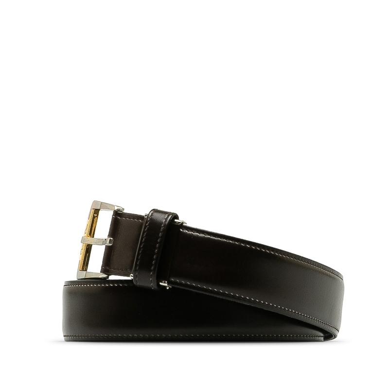 ディオール MONSIEUR ベルト ブラウン レザー メンズ Dior 【中古
