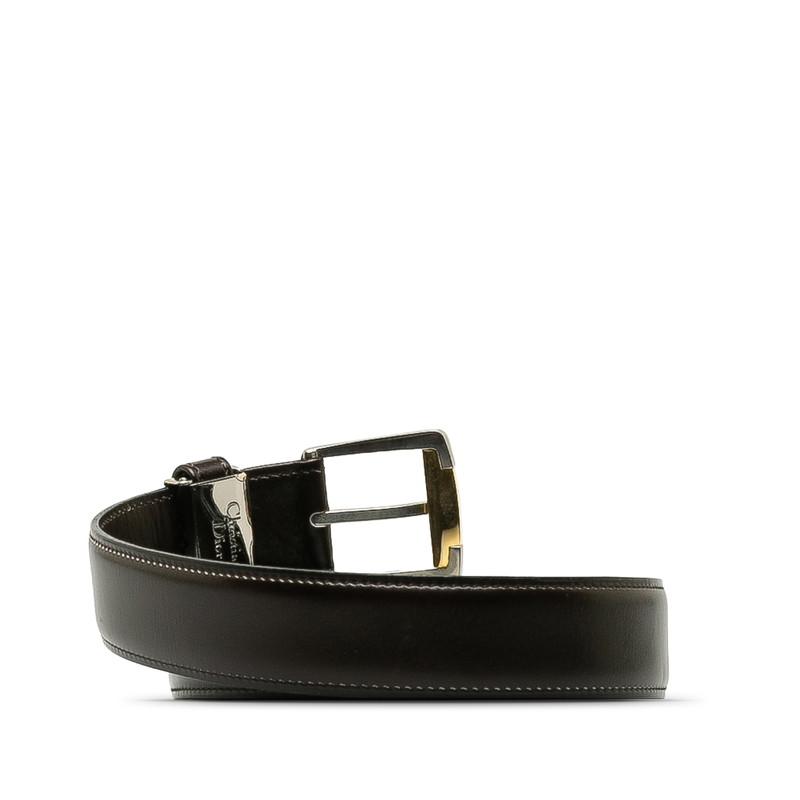 希少 未使用 Dior MONSIEUR ディオール ベルト レザー ブラック ディオール MONSIEUR ベルト ブラウン レザー メンズ Dior 【中古