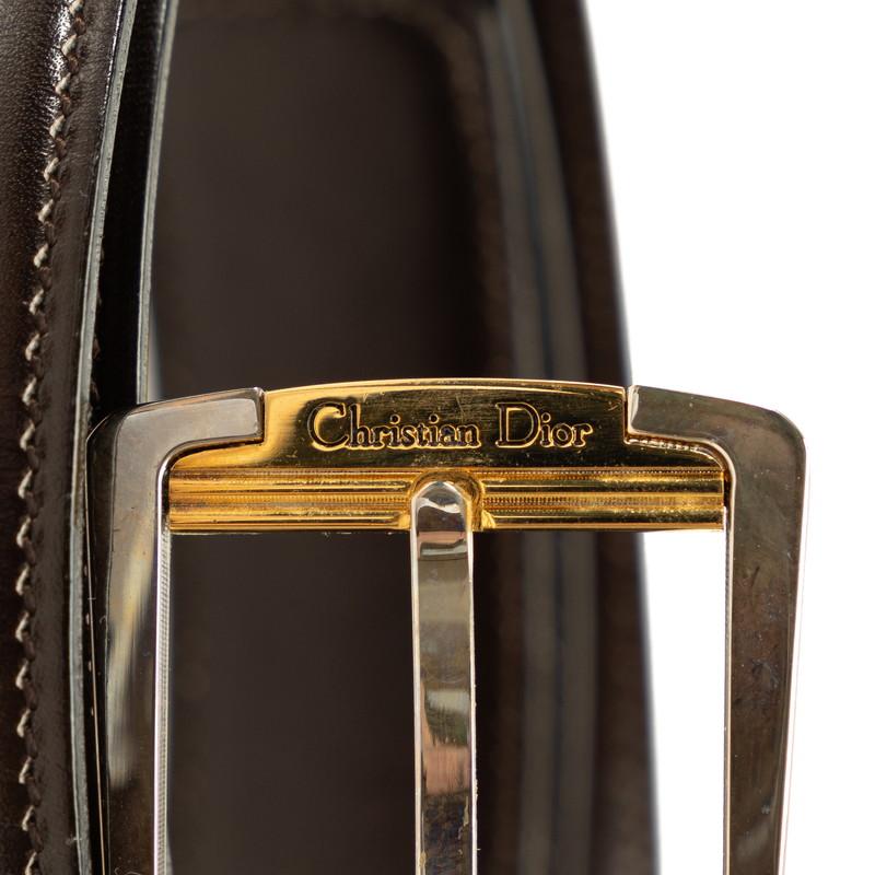 ディオール MONSIEUR ベルト ブラウン レザー メンズ Dior 【中古