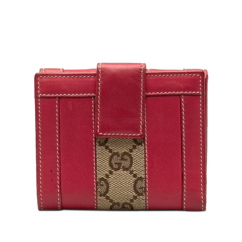 GUCCI（グッチ） GGキャンバス スタッズ 二つ折り財布 120929 ブラウン