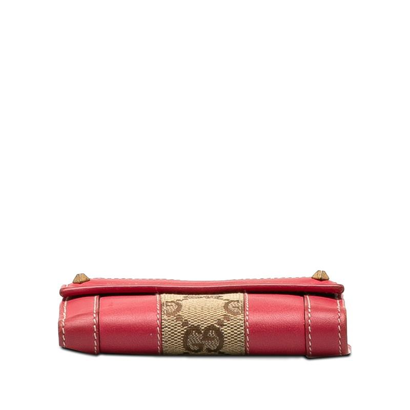 GUCCI（グッチ） GGキャンバス スタッズ 二つ折り財布 120929 ブラウン
