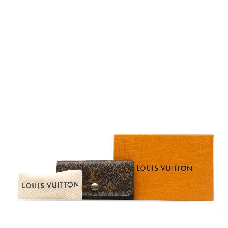 ルイ ヴィトン モノグラム ミュルティクレ4 4連 キーケース M62631 ブラウン PVC レザー レディース LOUIS VUITTON 【中古】｜ginzaparis2｜09