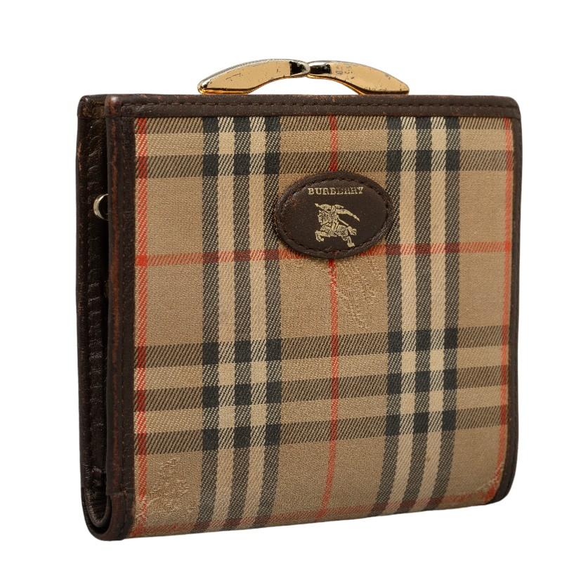 BURBERRY バーバリー ノバチェック シャドーホース 二つ折り財布 BURBERRY バーバリー ノバチェック シャドーホース 二つ折り財布