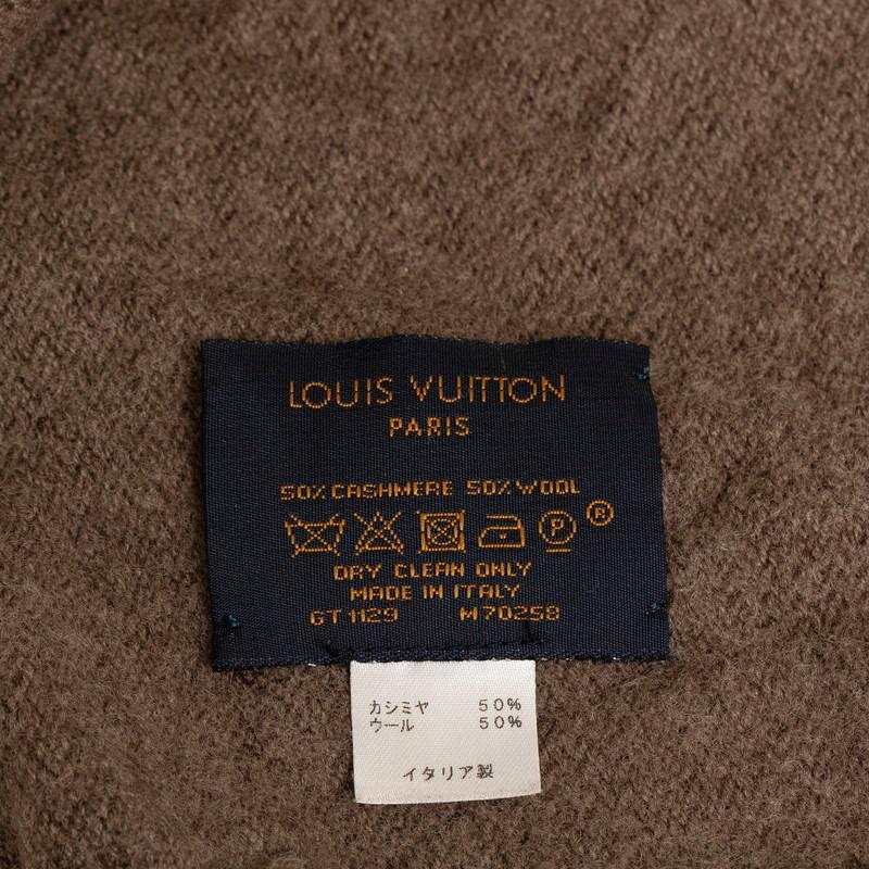 ルイ ヴィトン モノグラム グラディエント マフラー M70258 ブラウン ウール カシミヤ レディース LOUIS VUITTON 【中古】｜ginzaparis2｜04