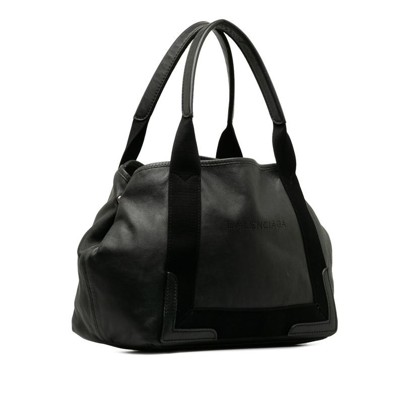 BALENCIAGA バレンシアガ ネイビーカバス S トートバッグ 339933
