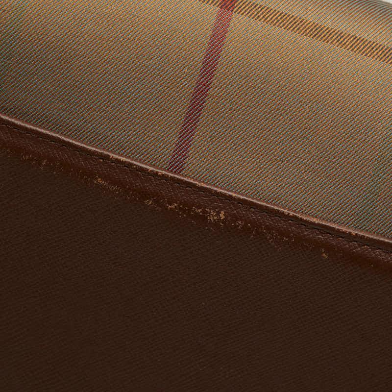 BURBERRY（バーバリー） チェック ボストンバッグ カーキ ブラウン