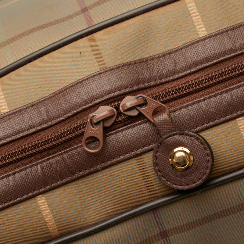 BURBERRY（バーバリー） チェック ボストンバッグ カーキ ブラウン