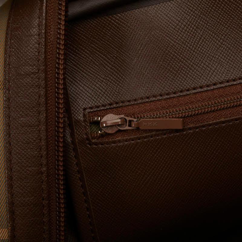 BURBERRY（バーバリー） チェック ボストンバッグ カーキ ブラウン