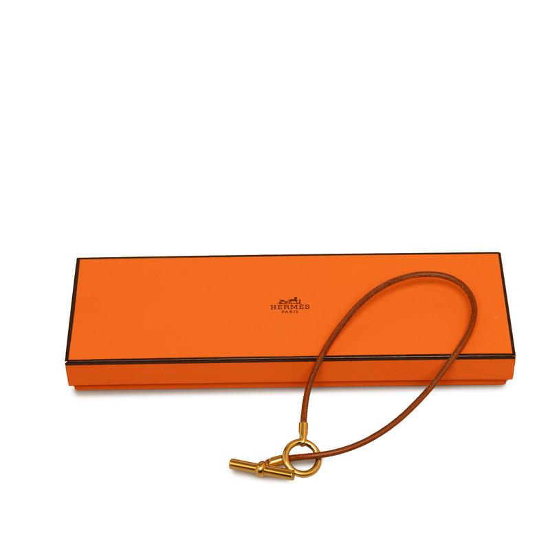 HERMES（エルメス） グレナン チョーカー ネックレス ブラウン