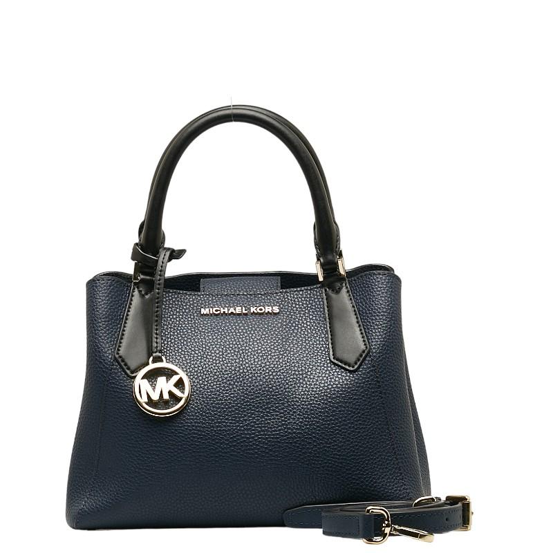 安くて可愛い人気 マイケルコース ハンドバッグ ショルダーバッグ 2WAY 35S0GKFS1T ネイビー レザー レディース Michael Kors 