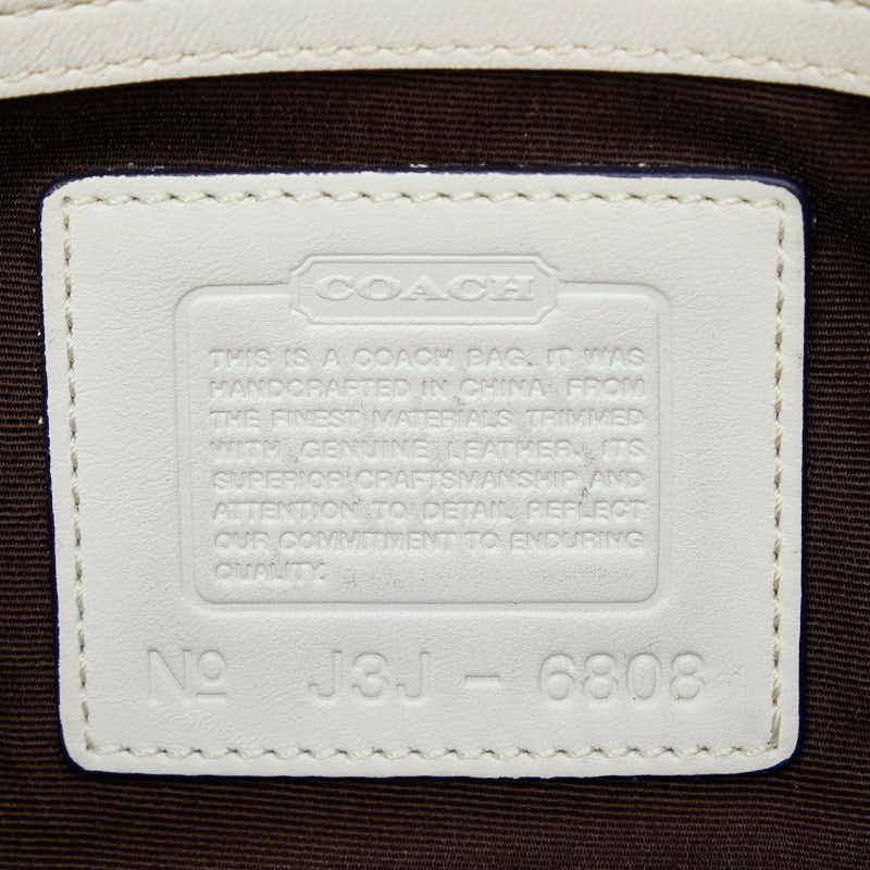 COACH（コーチ） シグネチャー ショルダーバッグ 6808 ブルー ホワイト