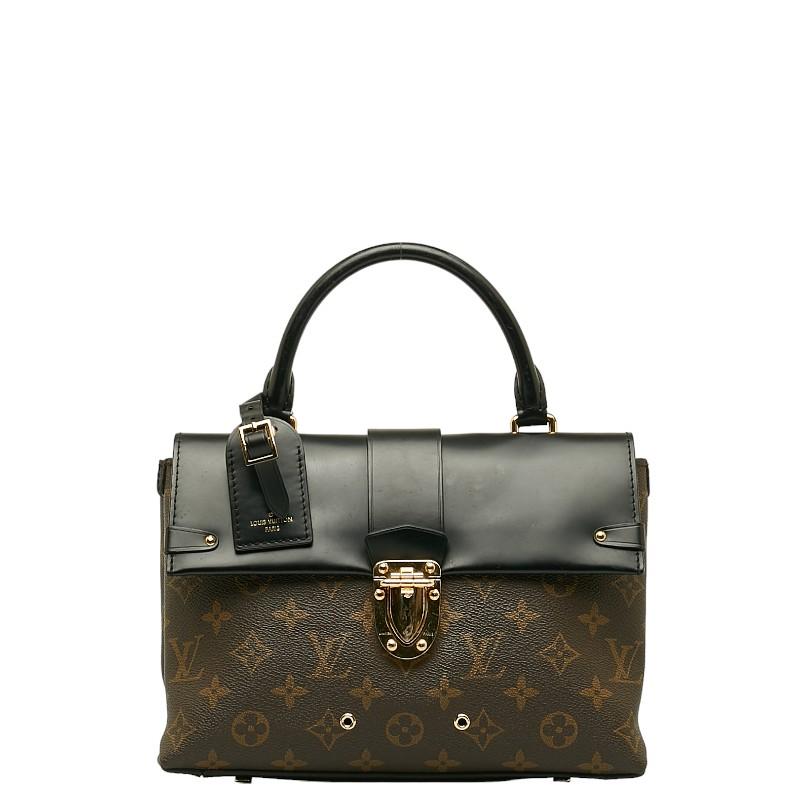 Louis Vuitton ブラック ハンドバッグ LOUIS VUITTON ルイヴィトン ミニハンドバッグ リトルアルマ