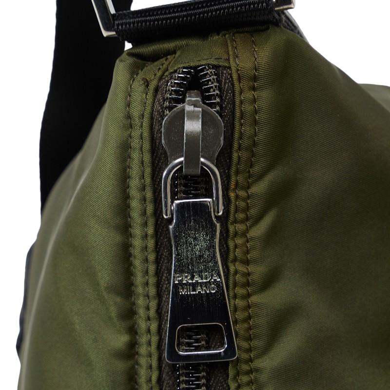 PRADA（プラダ） 斜め掛け ショルダーバッグ BT0740 カーキ ナイロン