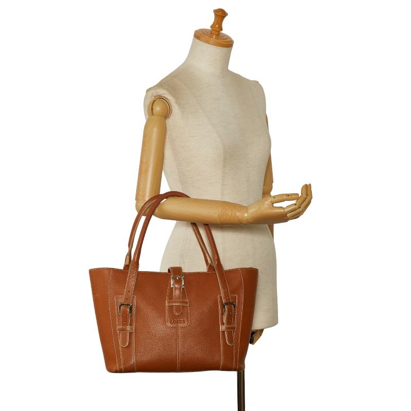 LOEWE（ロエベ） ハンドバッグ トートバッグ ブラウン レザー