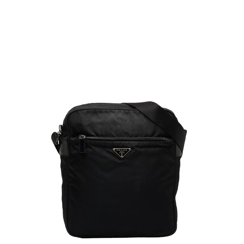 プラダ ショルダーバッグ ナイロン ブラック 三角ロゴプレート ユニ