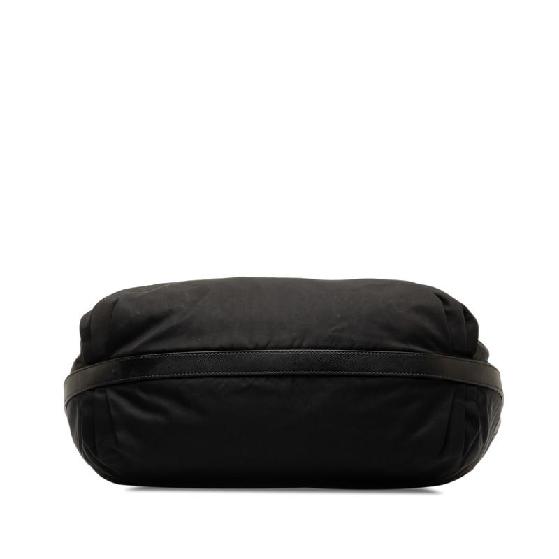 正規品✨プラダ ショルダーバッグ 三角ロゴプレート テスートナイロン レザー 黒 PRADA プラダ 三角ロゴプレート ハンドバッグ ワンショルダー