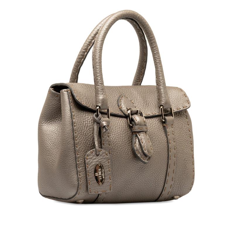 FENDI（フェンディ） セレリア リンダ ミニ ハンドバッグ 8R486 グレー
