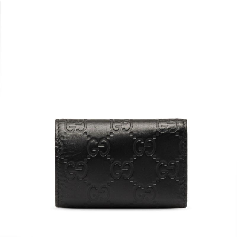 グッチ グッチシマ インターロッキングG キーケース 6連 369673 ブラック レザー レディース GUCCI 【中古】｜ginzaparis2｜03