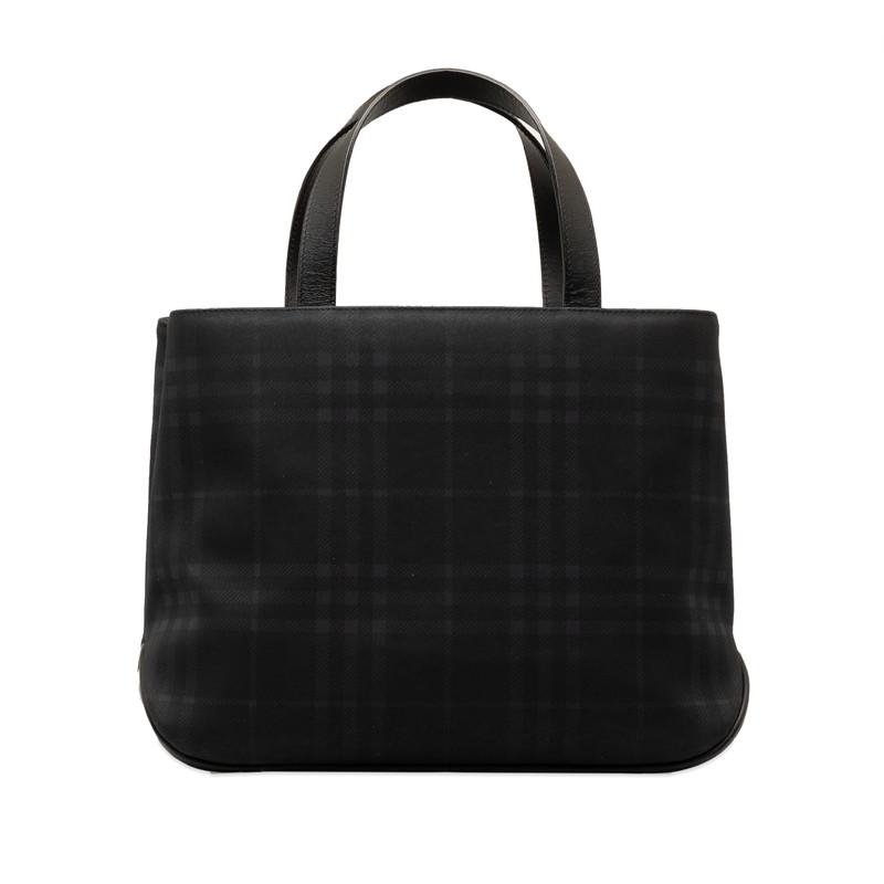BURBERRY（バーバリー） チェック ハンドバッグ トートバッグ ネイビー