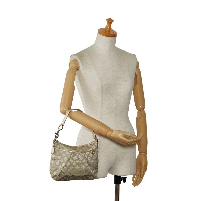 【美品】 COACH コーチ オプアート ワンショルダー 肩掛け COACH（コーチ） オプアート ワンショルダーバッグ ハンドバッグ 45382