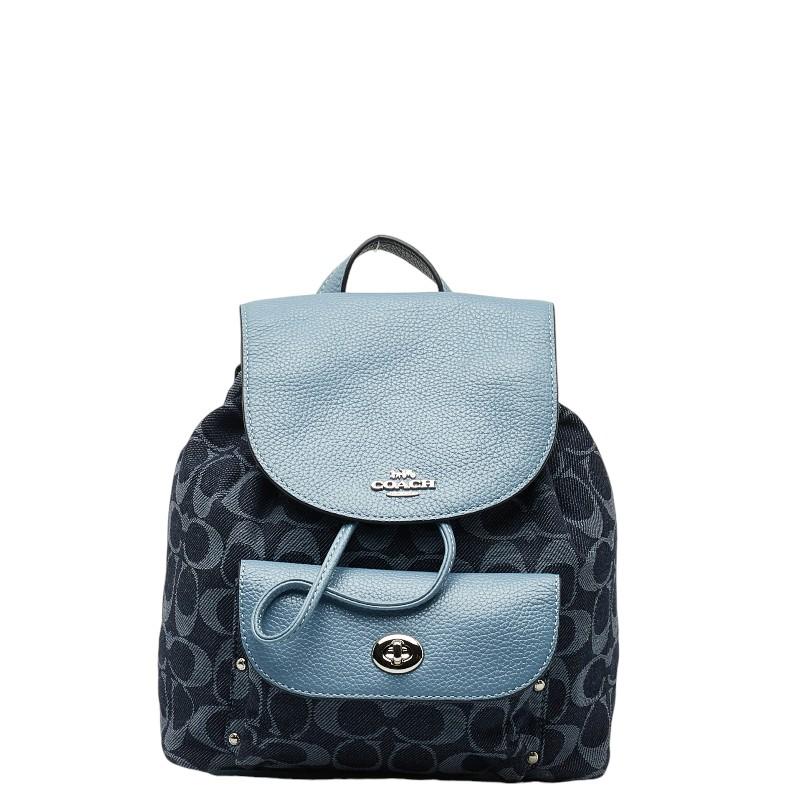 COACH（コーチ） シグネチャー ロゴ シルバー金具 ビリー リュック