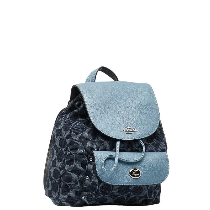 COACH（コーチ） シグネチャー ロゴ シルバー金具 ビリー リュック