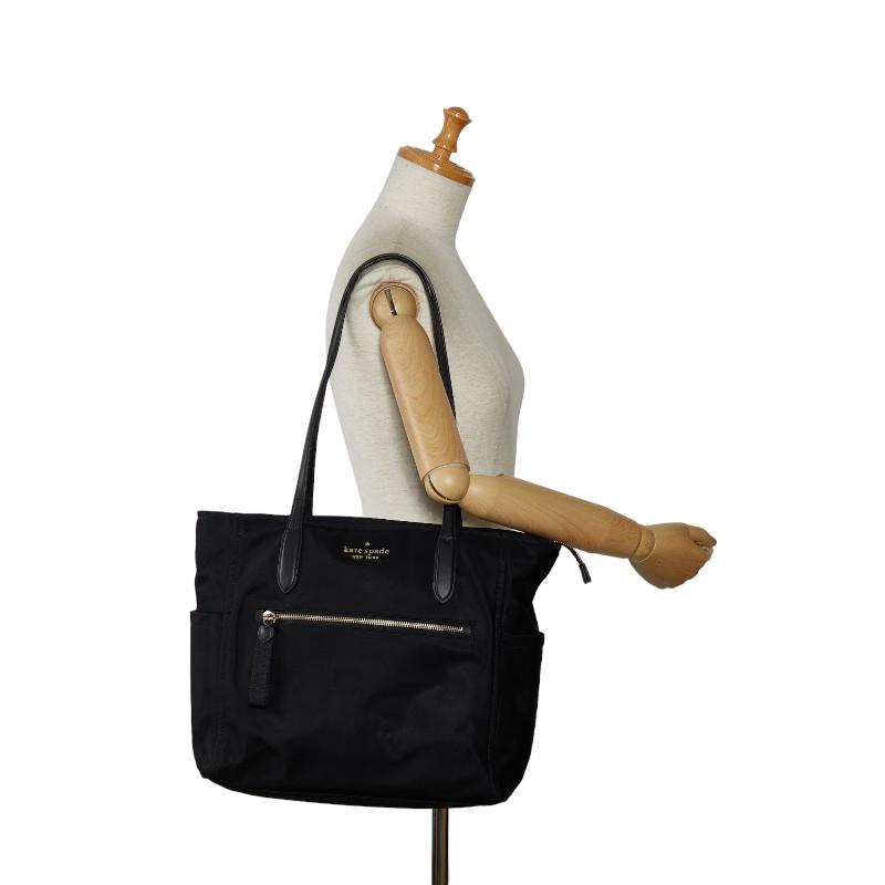 美品　kate spade ケイトスペード　トートバッグ　ゴールド金具　ブラック kate spade NEW YORK ケイトスペード ロゴ ゴールド金具 トート