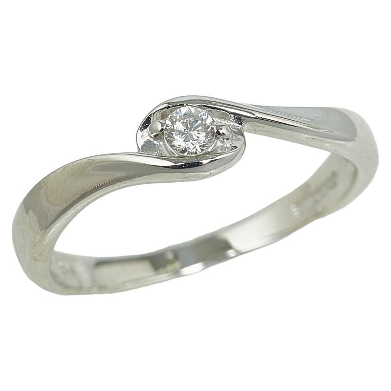 ヴァンドーム青山 K18WG ホワイトゴールド ダイヤ リング 指輪