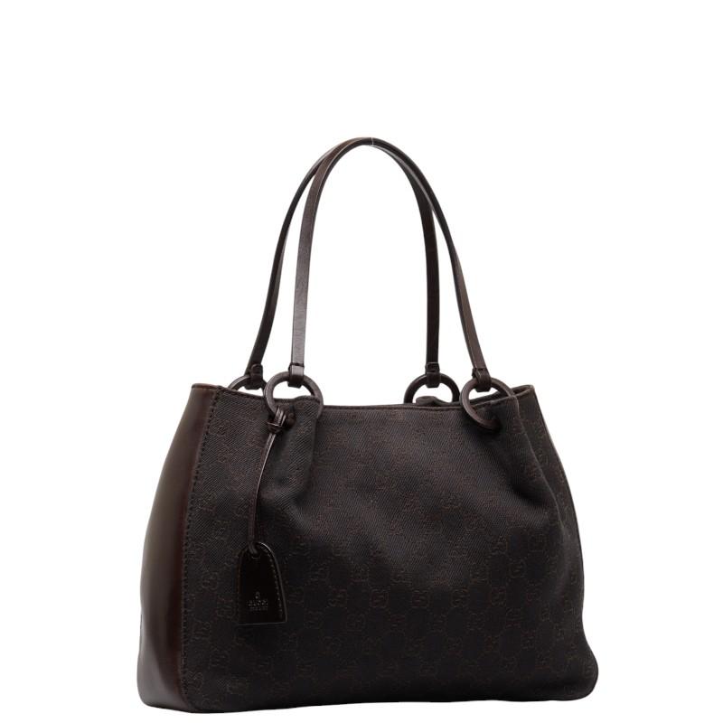 未使用級✨グッチ GGキャンバス トートバッグ ブラウン 保存袋付き 正規品 GUCCI（グッチ） GGキャンバス ハンドバッグ トートバッグ 101919