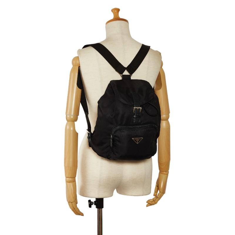 ★ 美品 ★ PRADA プラダ リュック 三角ロゴプレート ナイロン レザー 美品！PRADAプラダ リュック 三角ロゴプレート 美品‼️ PRADA バッグ