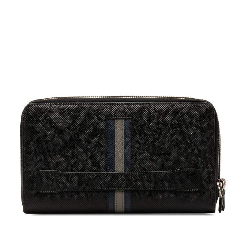 PRADA ブラック レザー 長財布 【公式通販】