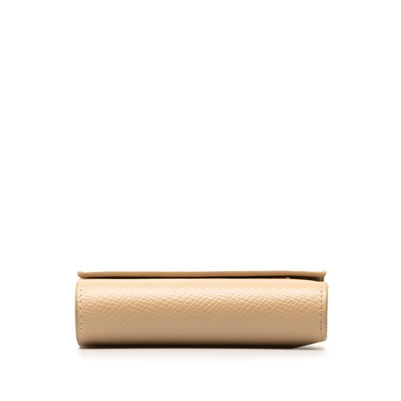 セリーヌ CELINE スモール トリフォールドウォレット 三つ折り財布 財布 レザー レディース ベージュ系 【中古】 CELINE（セリーヌ） スモール トリフォールドウォレット 三つ折り財布