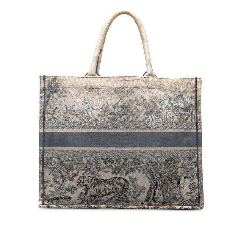 美品●Dior●1ADDU115YKY ジャガードトートバック旅行バック DIOR ディオール トートバッグ オブリークブックトートバッグ