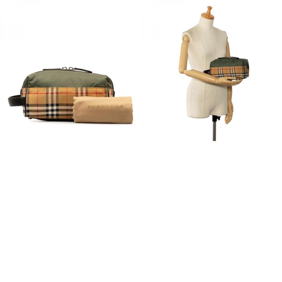 BURBERRY（バーバリー） ノバチェック セカンドバッグ ポーチ グリーン